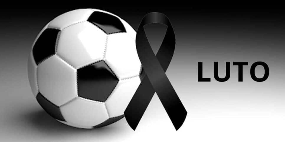 Imagem de luto e bola de futebol (Foto: Reprodução / Canva)