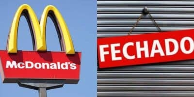 Logo do McDonald's  / Placa de Fechado - Montagem: TVFOCO