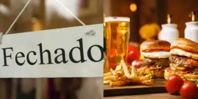 Loja fechada / Fast-Food - Montagem: TVFOCO