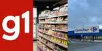 Globo confirma falência de supermercado rival do Carrefour (Reprodução/G1/Canva/BA de Valor)