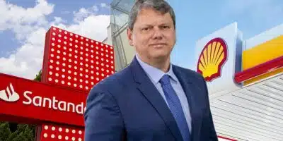 Tarcísio - Posto shell e agência do Santander (Foto: Reprodução, Montagem - TV Foco)