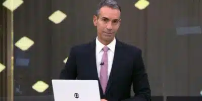 O âncora do jornal (Foto: TV Globo)