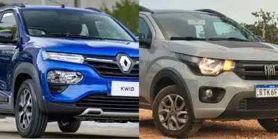 O Renault Kwid e o Fiat Mobi (Foto: Divulgação)