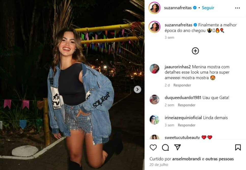 A filha de Kelly Key esbanja beleza nas redes sociais (Foto: Reprodução/Instagram)