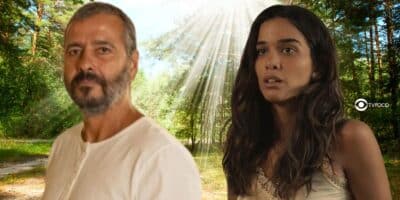 José Inocêncio e Mariana em Renascer (Foto: Reprodução / Globo / Montagem TV Foco)