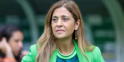 A presidente do Palmeiras, Leila Pereira  (Foto Reprodução/ Marcello Zambrana)