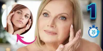 Mulher com e sem rugas após harmonização facial caseira (Foto: Reprodução / Canva / Montagem TV Foco)