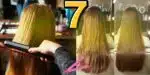 Mulher fazendo chapinha no cabelo (Foto: Reprodução / Canva / Montagem TV Foco)