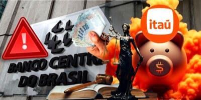 Decreto do Banco Cental atinge em cheio a poupanças como do banco Itaú (Foto Reprodução/Montagem/Lennita/Canva/BC/Freepik)