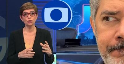 Renata Lo Prete e William Bonner deixam a Globo em missão sem precedentes (Fotos: Reprodução/ TV Globo/ Instagram/ Montagem TV Foco)