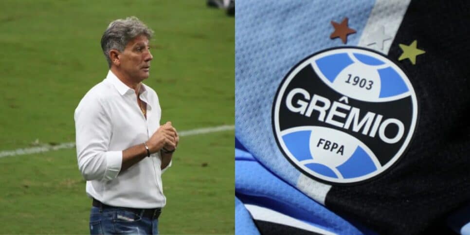 Renato Gaúcho, técnico do Grêmio (Reprodução: Eduardo Moura / Montagem TV Foco)