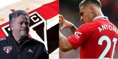 Casares faz ligação e bate o martelo sobre desfecho de Antony no São Paulo (Foto: Montagem TV Foco)