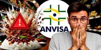 ANVISA proibiu 4 marcas populares de feijão, arroz e carne após risco (Foto Reprodução/Montagem/Lennita/Tv Foco/Canva/ANVISA)