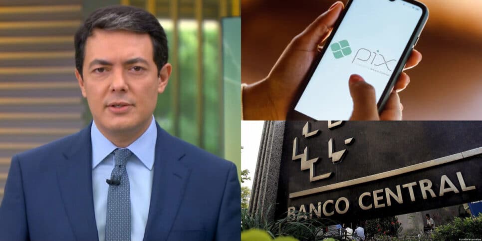 No Jornal Hoje, substituto de César Tralli expõe decisão do Banco Central sobre o PIX (Foto: Divulgação/ Globo)