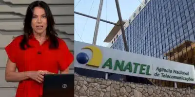 Ana Paula Araújo no Bom Dia Brasil e Anatel (Fotos: Reproduções / Globo)