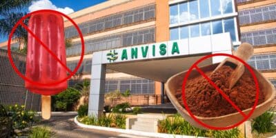 Proibição da Anvisa contra sorvete e chocolate amados (Reprodução: Montagem TV Foco)