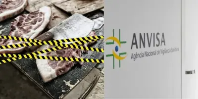 1 tonelada de carne PODRE: Anvisa faz interdição contra mercado popular