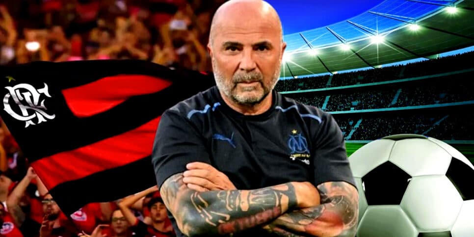 Sampaoli tem chances de entrar em rival e se vinga do Flamengo (Foto Reprodução/Montagem/Lennita/Pinterest/Pascal GUYOT / AFP)