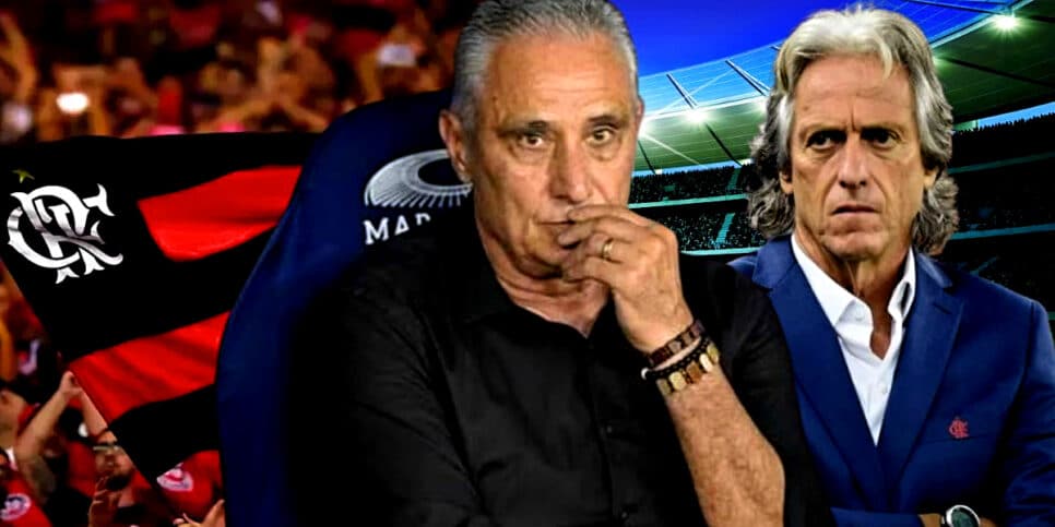 Tite pode ser demitido do Flamengo e nome de Jorge Jesus é mencionado (Foto Reprodução/Montagem/Lennita/Tv Foco/André Durão/GE/YT)