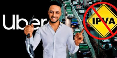 Lista de motoristas da Uber podem comemorar fim do IPVA caso possua algum desses veículos  (Foto: Reprodução/Montagem/Lennita/TV Foco/Uber/Canva)