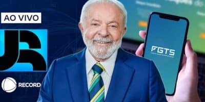 Jornal da Record - FGTS - Lula (Foto- Ricardo Stuckert:PR) - Montagem - TV Foco, Well