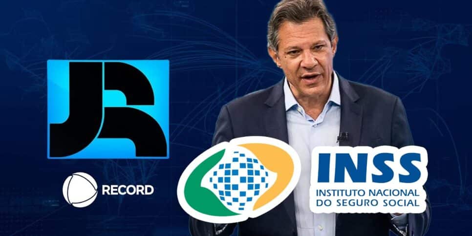 Jornal da Record - Haddad - INSS (Foto: Reprodução, Montagem - TV Foco)