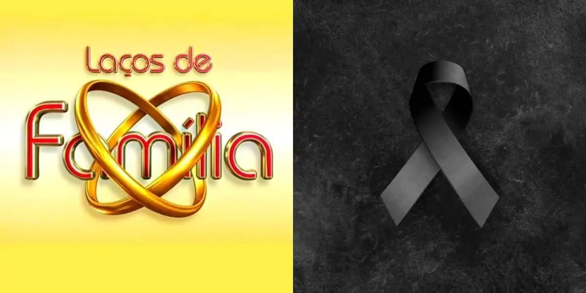 Logo Laços de Família / Imagem de luto - Montagem: TVFOCO