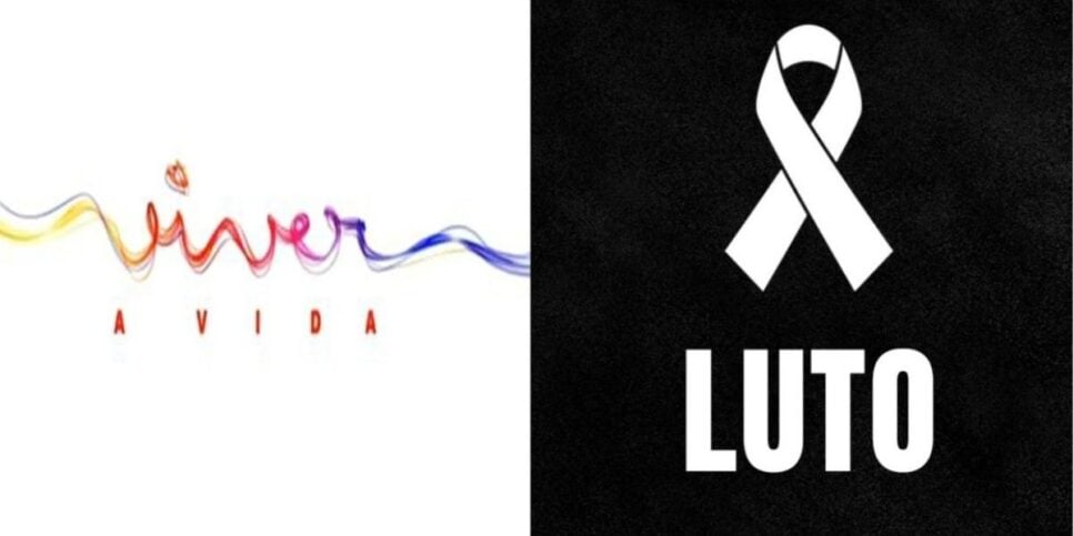 Logo Viver à Vida / Luto - Montagem: TVFOCO