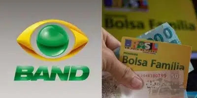 Logo da Band / Bolsa Família - Montagem: TVFOCO