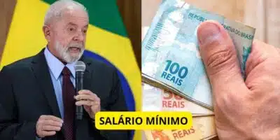 Lula / Salário mínimo - Montagem TVFOCO