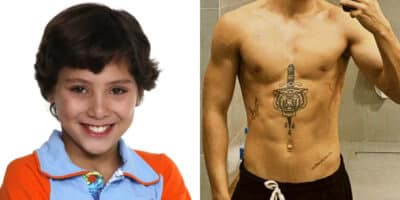 Mirim de Chiquititas, do SBT, vira um homão musculoso (Foto: Reprodução/Montagem TV Foco)