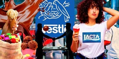 Grande fábrica voltada ao mercado de doces, teve fim após venda à Nestlé e fusão arrasadora que aterrorizou marcas como a Lacta (Foto Reprodução/Montagem/Lennita/Tv Foco/Internet/Freepik)