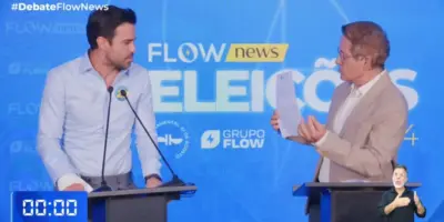 Soco na boca e baixaria: Marçal bate-boca com Tramontina, é expulso e debate acaba em pancadaria