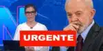 Plantão Urgente- Renata Vasconcellos - Lula (Foto: Reprodução, Montagem - TV Foco)