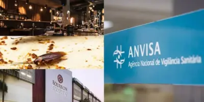 Quais são os 4 restaurantes interditados pela Anvisa por infestação de baratas? 1 deles bomba no Bourbon