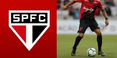 São Paulo e Renan Lodi no Athletico Paranaense (Reprodução - Internet)