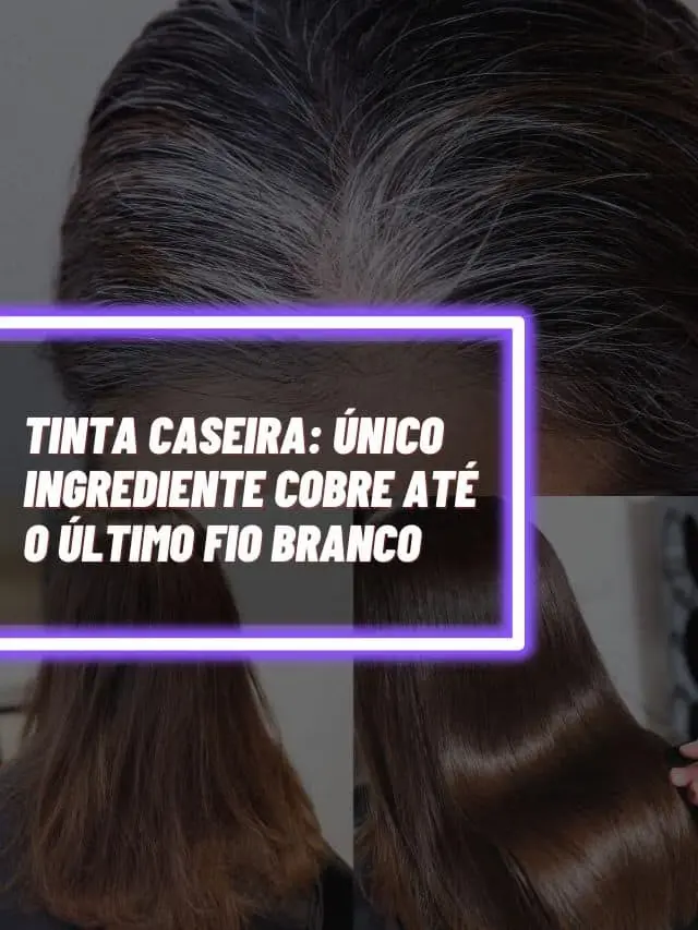 TINTA CASEIRA: Único ingrediente cobre o branco