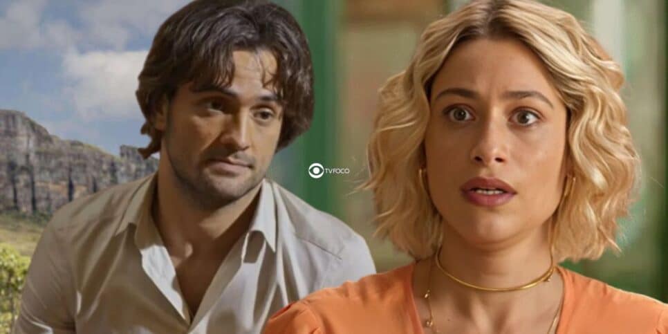 Blandina e Artur em No Rancho Fundo (Foto: Reprodução / Globo / Montagem TV Foco)