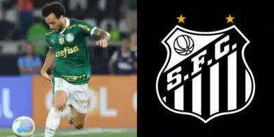 Santos vinga Felipe Anderson no Palmeiras (Foto: Cesar Greco/ Palmeiras)