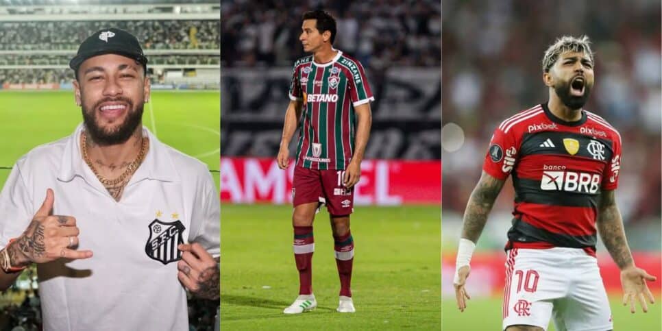 Marcelo Teixeira sonha com Neymar, Gabigol e Ganso (Reprodução: Instagram / Marcelo Cortes / Daniel Castelo Branco)