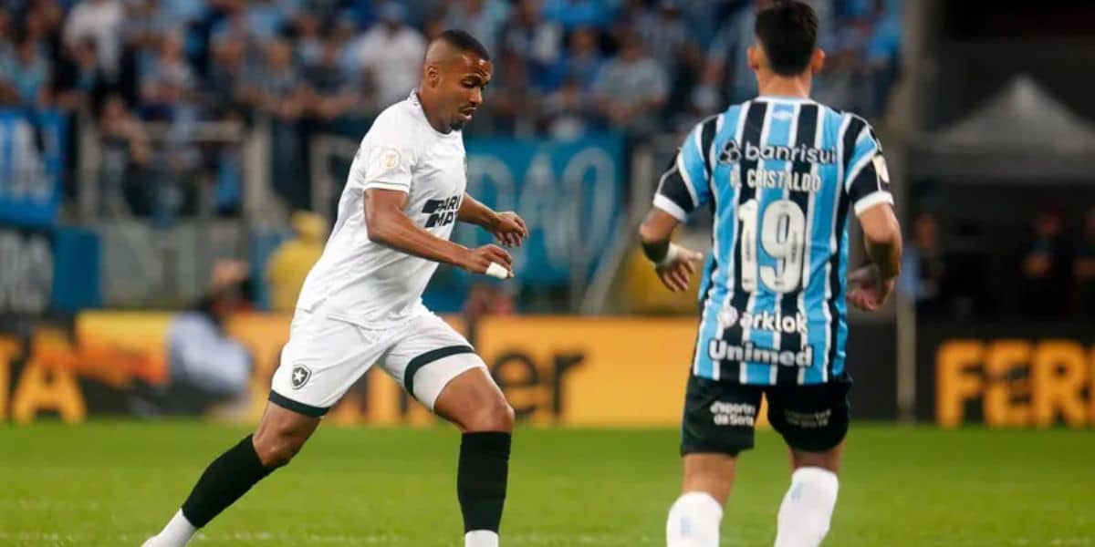 Jogo entre Botafogo e Grêmio ficou empatado em 0x0 (Reprodução: Vitor Silva)