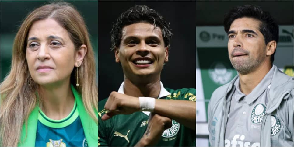 Richard Ríos decreta desfecho no Palmeiras e Leila e Abel são avisados (Foto: Marcello Zambrana/ REUTERS/Carla Carniel/ Alexandre Schneider/ Getty Images)