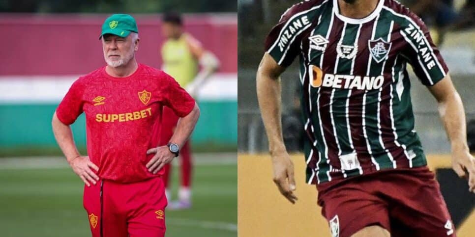 Mano Menezes preocupado com possível ausência de craque do Fluminense (Reprodução: Marcelo Gonçalves)