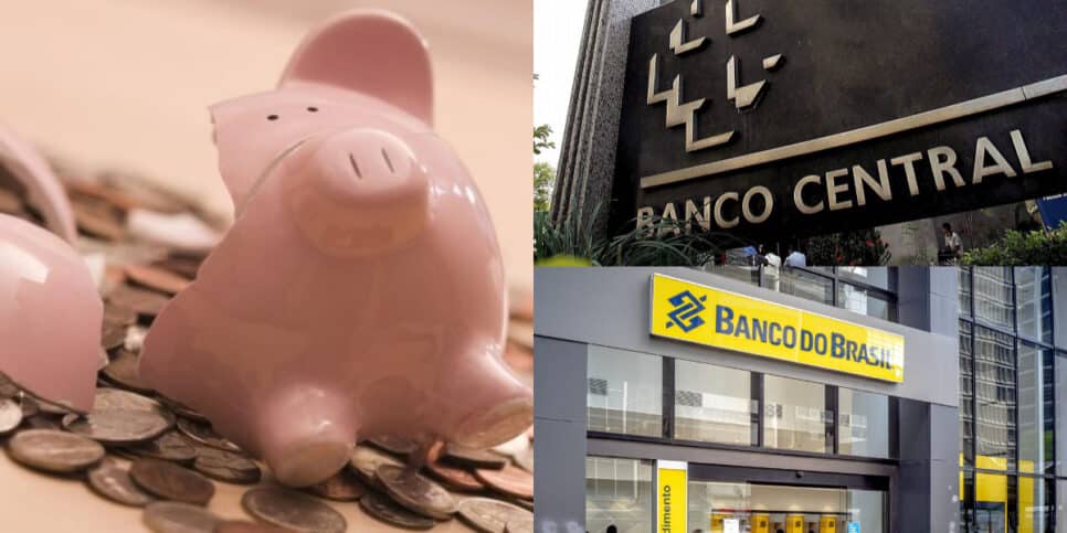 Banco Central confirma mudança na poupança que acerta Banco do Brasi, Caixa e mais instituições (Foto: Montagem)