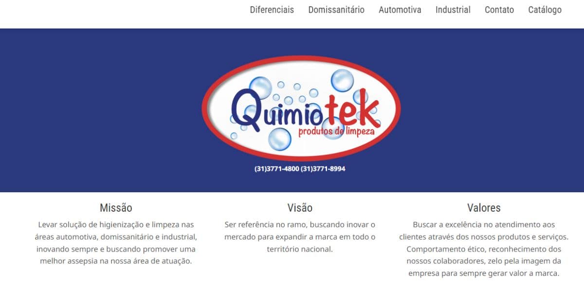 Quimiotek é uma das principais empresas do segmento (Reprodução: Internet)