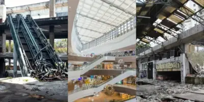 Ruínas, gente morta e demolição: O fim de shopping popular de SP