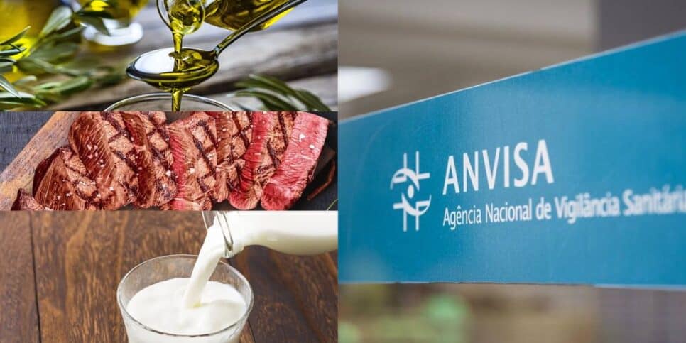 Azeite / Carne / Leite / Anvisa - Montagem: TVFOCO