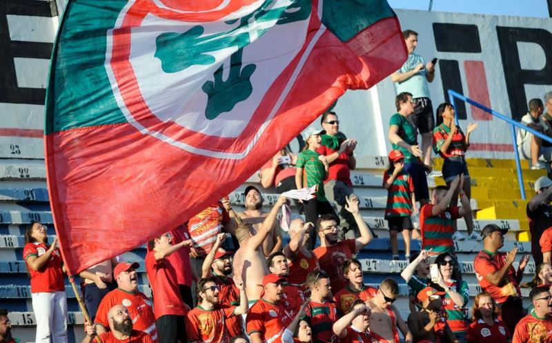 Torcida da Portuguesa na partida contra o Marília (Foto: Reprodução/Rosa / Portuguesa)