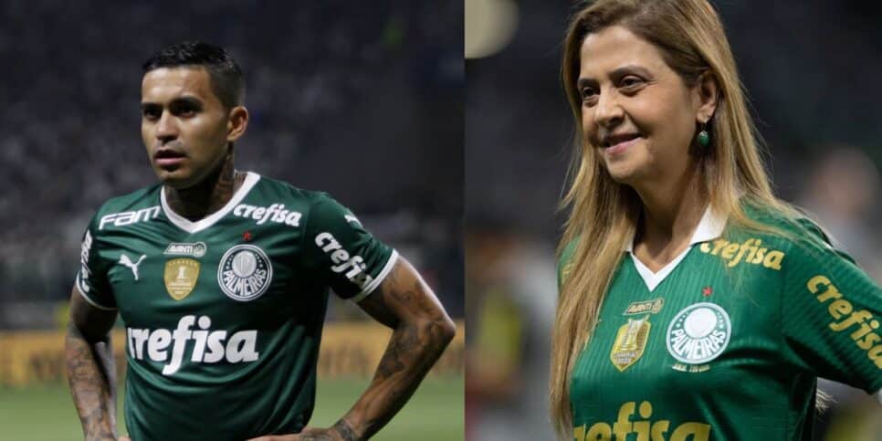 Dudu no Palmeiras e Leila - Foto Reprodução Internet