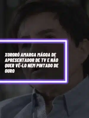 Xororó amarga mágoa de apresentador de TV e não quer vê-lo nem pintado de ouro - Foto: Extra